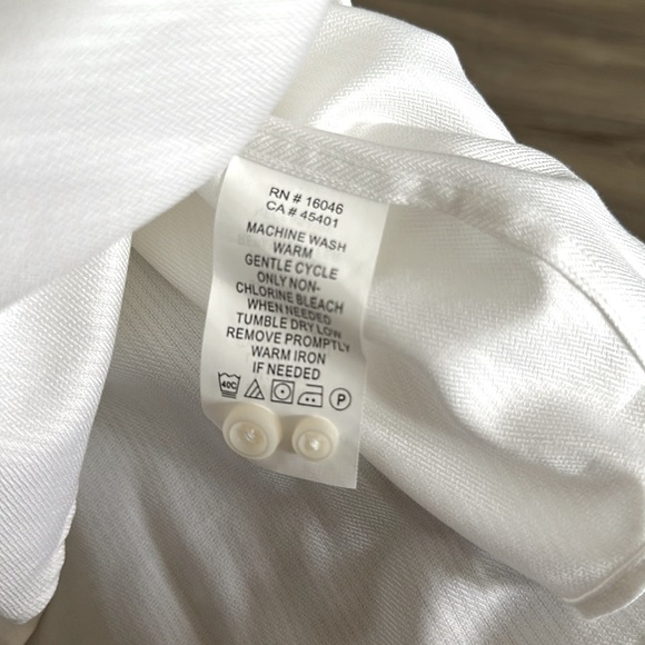 NWT $95 Andrew Marc XL Slim Fit 17 34/35 White - Picture 9 of 12